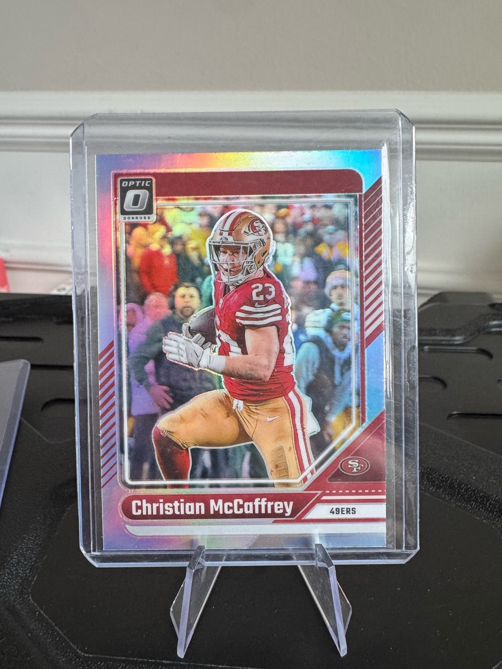 🏈 2024 Christian McCaffrey Panini Donruss Optic Silver Prizm #49ers